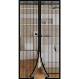 Porte Moustiquaire Magnétique Fermeture Automatique Sans Perçage Facile à Installer Rideau de
