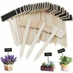 Étiquettes Potager, HICOO Mini Tableau en Bois Étiquettes pour Plantes pour Pot de Fleur Graine en