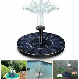 Fontaine solaire , pompe de bassin solaire 1,4 w avec 4 effets, hauteur maximale de 70 cm, pompe