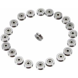 20 pcs V623ZZ v Rainure Roulement , 3x12x4mm v Groove Poulie Roulement à Billes , Acier Au Carbone