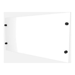 Panneau de protection de garde-corps + supports - Coloris noir profond - Coloris noir profond