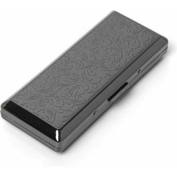 Tui à cigarettes en métal - Pour homme et femme - Pince à ressort double face - Peut contenir 10