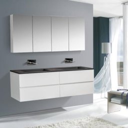 Ensemble pour salle de bain edge 1700 - dans différentes couleurs - armoire de toilette et colonne