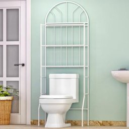 Wyctin - Hofuton Meuble de Salle de Bain Dessus Toilettes / Machine à Laver en Métal Etagère