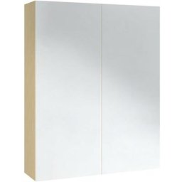 Armoire à miroir de salle de bain 60x15x75cm MDF Blanc et chêne