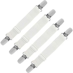 GP - Lot de 4 rallonges de drap avec clip de drap réglable Clip de matelas élastique Accessoires de