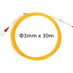 Insma - Tire fils 3mm 30m extracteur de cable fibre de verre Jaune
