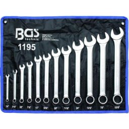 Bgs Technic - cles mixtes cotes pouces, imperiales, us, sae, jeu de 12 cles bgs