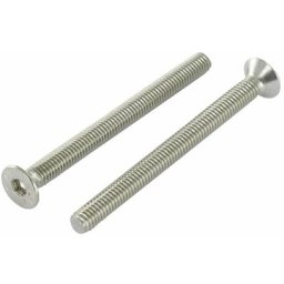Vis métaux Inox A2 fhc tête fraisée empreinte hexagonale creuse Clé de 8 HC8 M12X120 Filetage total