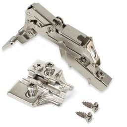 Kit charnière coudée pour montage en applique sur panneau mitoyen X91 ouverture 165º