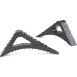 Cale Fenêtre pour Intérieur et Extérieur - Lot de 2 en Noir – Bloque Porte Ouverte – Stoppy