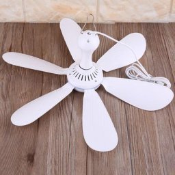 Ventilateur de plafond USB 6 feuilles 5V 6216.5 pouces pour camping extérieur dortoir lit