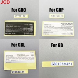 JCD-Autocollants arrière pour console de jeu GBC Campaign GBL GB étiquettes de remplacement pour