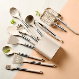 Ensemble d'ustensiles de cuisine antiadhésifs marmite ustensiles de cuisine spatule pelle
