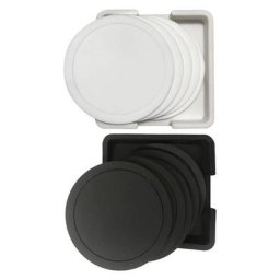 Ensemble de dessous de verres en silicone durable 7 pièces pour tasse à café ronde cadeau pour la