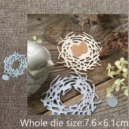 XLDesign – moule de pochoir en métal artisanal découpe de nid d'oiseau décoration de scrapbook