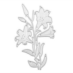 Matrices de découpe en métal de fleur de lys pochoir de bricolage Scrapbooking carte de timbre
