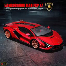 Bburago-Modèle de voiture en alliage moulé sous pression Lamborghini Sian FKP 37 véhicule de luxe