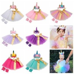 Jupe tutu en tulle avec paillettes pour bébé fille ensemble de bande de sauna en corne de Nairobi
