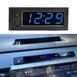 Horloge de température de voiture électronique Shoous affichage LED détecteur de tension