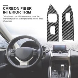 Couverture décorative de panneau de tableau de bord intérieur de voiture 2 pièces autocollant pour