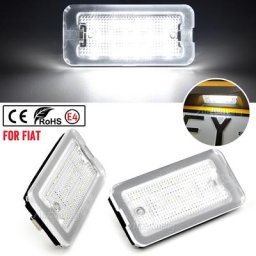 Éclairage de plaque d'immatriculation LED pour Fiat Abarth 500 595 695 500C 595C 695C 312C