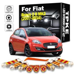 TPKE – Kit d'ampoules LED sans erreur pour Fiat Bravo 2 II MK2 (2007 – 2016) 10 pièces éclairage