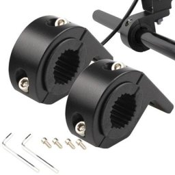 Pinces de phares LED pour motos 2 pièces Kit de montage de Tube de projecteur barre lumineuse UTV
