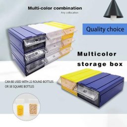 Tiroir à outils pour peinture diamant boîte de rangement en plastique pour bijoux boîte vide