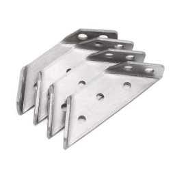 Petit Support en acier inoxydable 4 pièces Code à Angle droit Support fixe orthèse d'angle