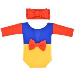 Newborn Photography Props Baby Headband Romper Bodysuits Outfit Baby Girl Infant Costume Photo