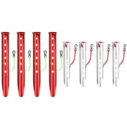 Piquets de tente en aluminium en forme de U 4 pièces 23/31cm piquet de neige pour sable