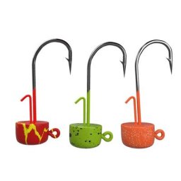 NED-Hameçon de pêche à tête de gabarit peinture colorée crochet de pénétration de bain crochets