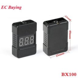 Testeur de tension de batterie LiPo BX100 1-8S alarme sonore basse tension vérificateur de tension