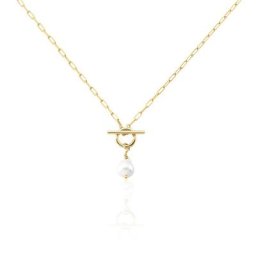 Collier Plaqué Or Jaune Ibai Perle D'eau Douce