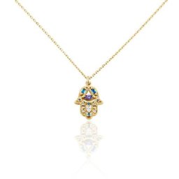 Collier Plaqué Or Jaune Eumelia Oxydes De Zirconium