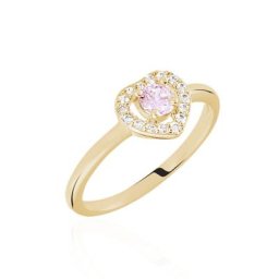 Bague Plaqué Or Jaune Alais Oxyde De Zirconium
