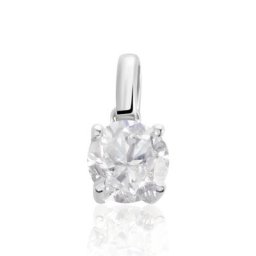 Pendentif Victoria Or Blanc Diamant