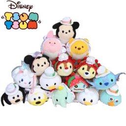 Disney-TSUM TSUM Cartoon Rick Cake Birthday Series Minnie Plush Pendant Cute Dolls Toy Exquis
