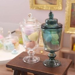 Pot à Biscuits et Bonbons pour Enfant Accessoire de Cuisine Jouet de Simulation 1:12