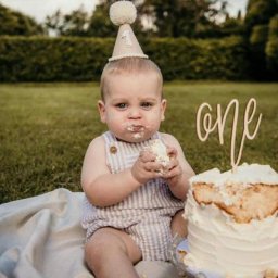 INS-Topper gâteau en bois pour nouveau-né décorations de fête d'anniversaire pour bébé