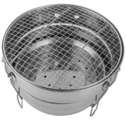 Barbecue à Charbon Portable pour Camping en Plein Air en Acier Inoxydable Style Coréen Nouvelle