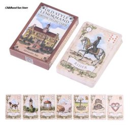Cartes de tarot oracle Lenormand à l'ancienne jeu de société pour fête prophétie cadeau de nouvel