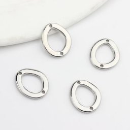 Connecteur de breloques de forme nargéométrique en alliage de zinc boucles d'oreilles de bijoux de