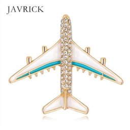 Broche avion en émail bijoux de fête Badge écharpe de Banquet épingles de personnalité