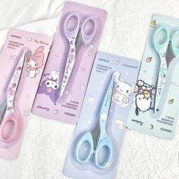 Ciseaux à main en acier inoxydable Kawaii Sanrio ciseaux de papeterie Kuromi My Melody Pochacco