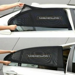 Pare-soleil en maille pour vitres latérales avant et arrière de voiture rideau de protection