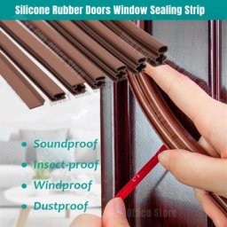 Bancs en caoutchouc de silicone auto-adhésif bande insonorisée portes fenêtre anti-collision