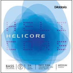 Daddario H612-3/4M Helicore Bass D Med.