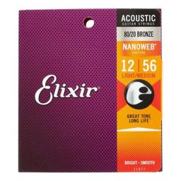 Elixir Nanoweb Light-Medium Saiten für Westerngitarre